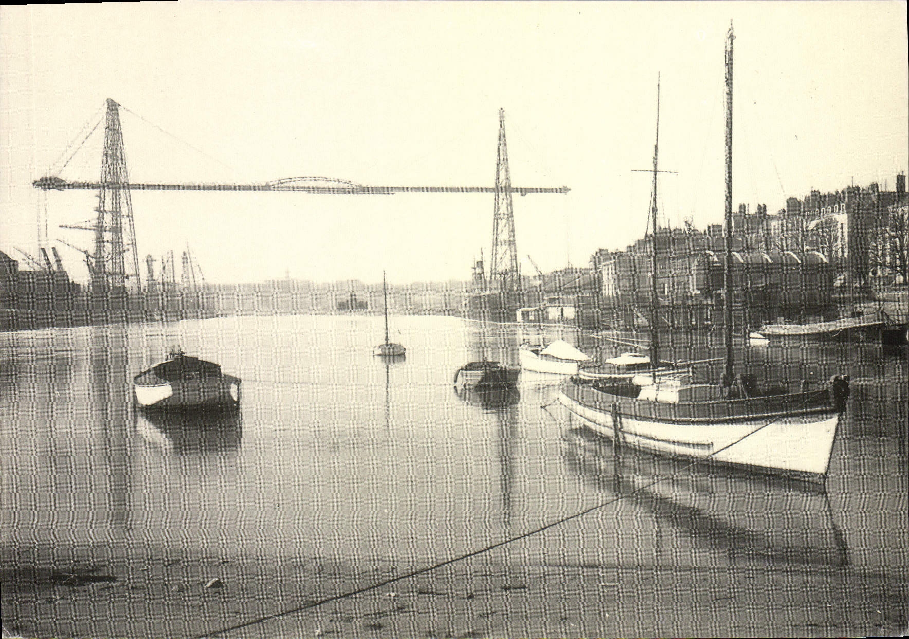 CPSM REPRODUCTION Nantes Loire Atlantique le pont transbordeur construit en 1903 par l'ingenieur arn