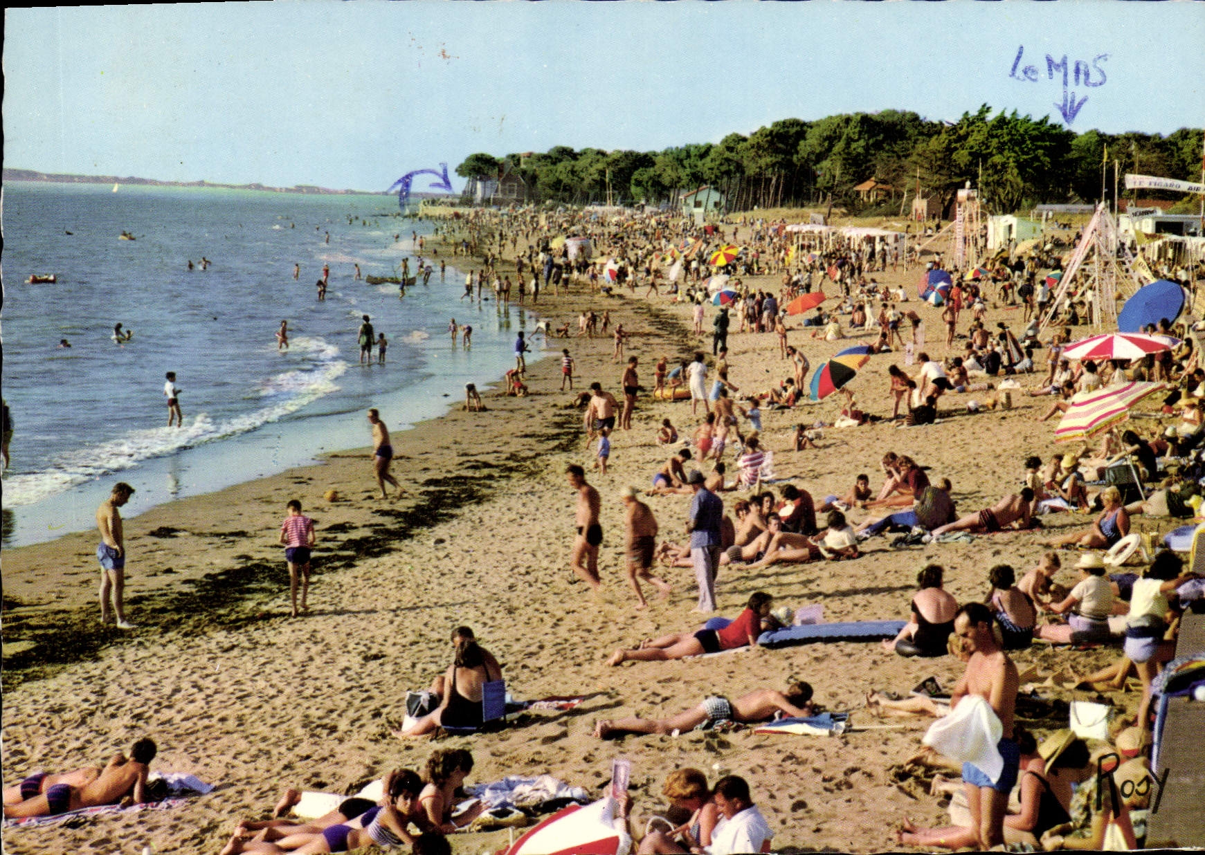 CPSM Saint Brevin les Pins plage vers la Duchesse Anne 