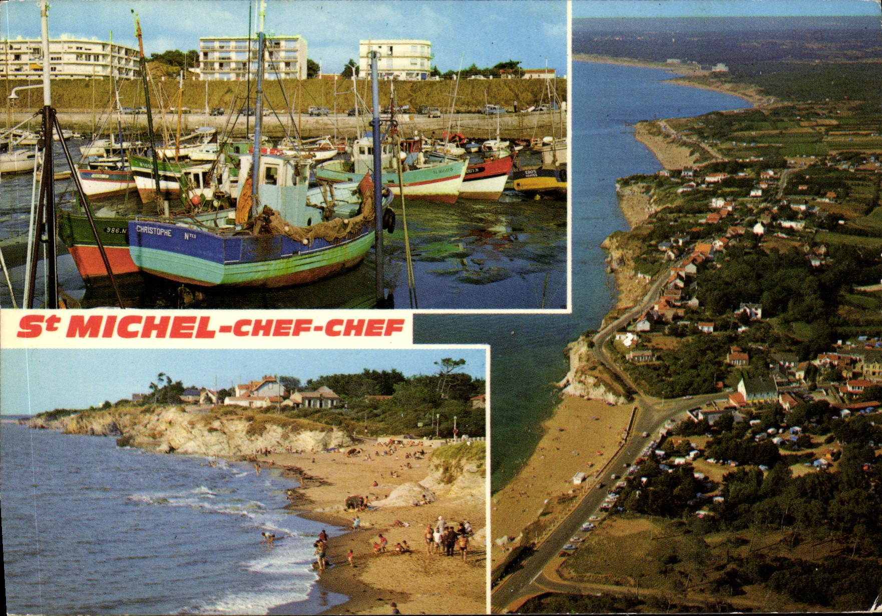 CPSM Lumiere de la cote de Jade St Michel Chef Chef les plages et le port 