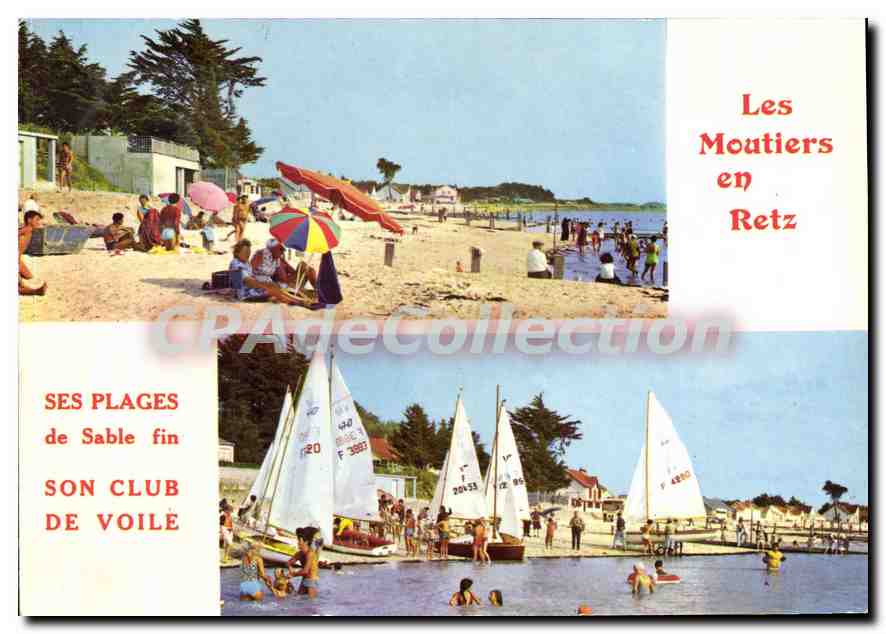 CPSM Lumiere de la cote de Jade les Moutiers en Retz vue des plages 