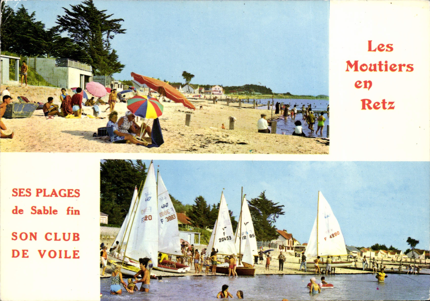 CPSM Lumiere de la cote de jade les Moutiers en Retz vue des plages 