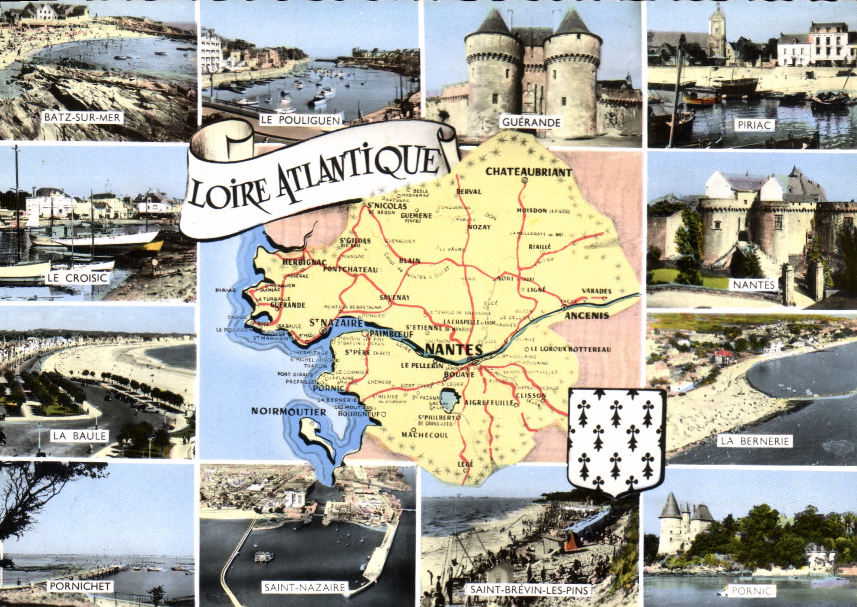 CPSM Loire Atlantique Batz sur Mer le Pouliguen Guerande Piriac le Croisic Nantes Pornichet Saint Na