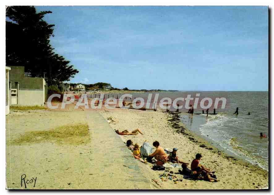 CPSM Les Moutiers en retz la plage 