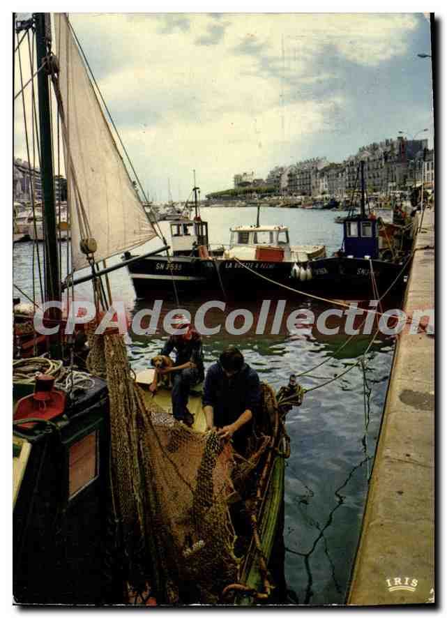 CPSM Le Pouliguen Scenes traditionnelles sur les Quais pêcheurs