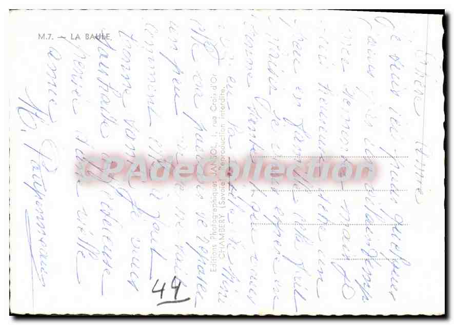 CPSM La Baule  — Verso