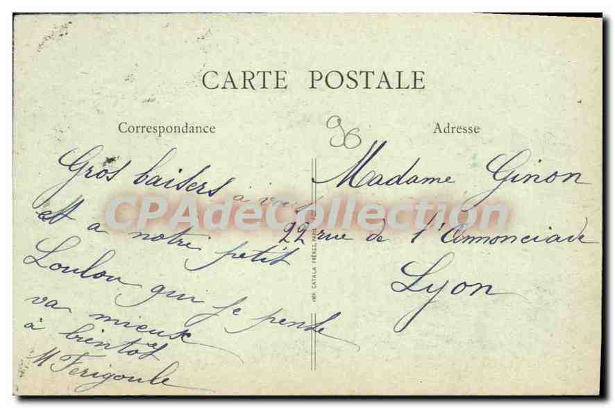 CPA Souvenir de Belfort  — Verso