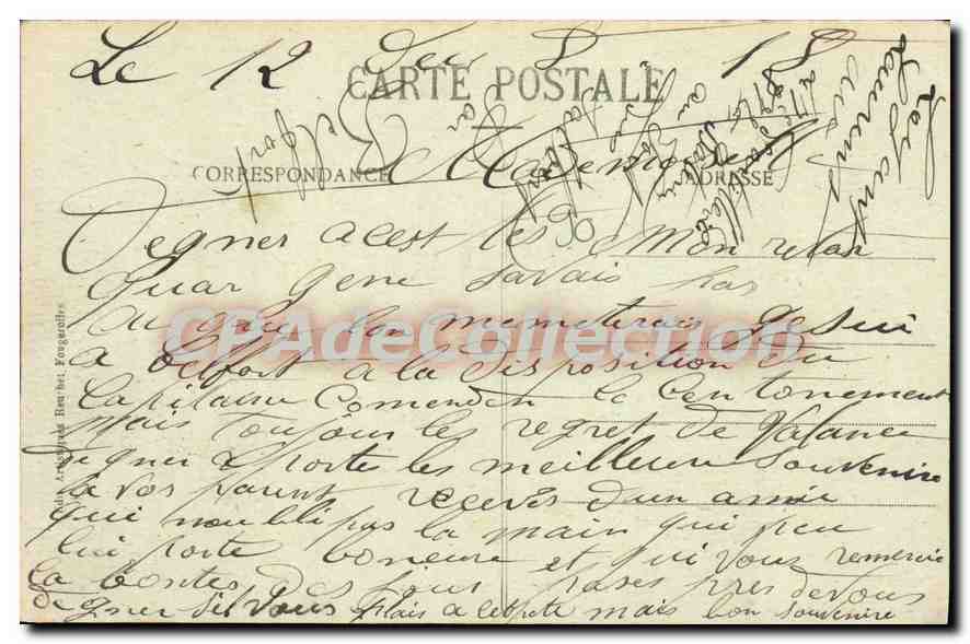 CPA Belfort Quai Vauban  — Verso