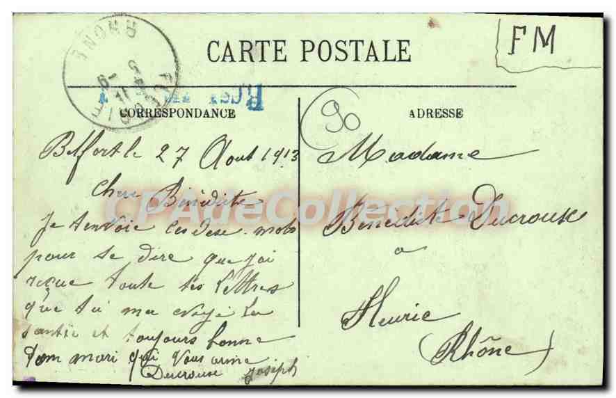 Belfort — Le Nouveau Pont — LL. n°42 — Verso