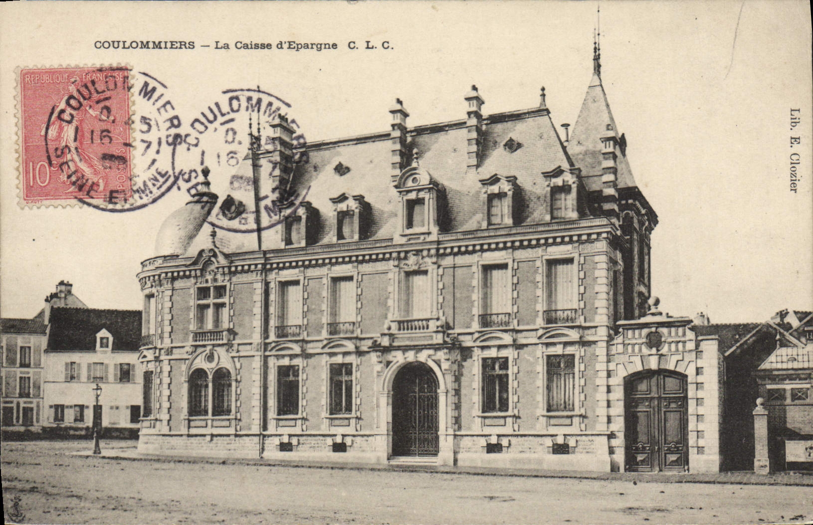 Coulommiers — La Caisse d'Epargne C.L.C. — Lib. E. Glozier