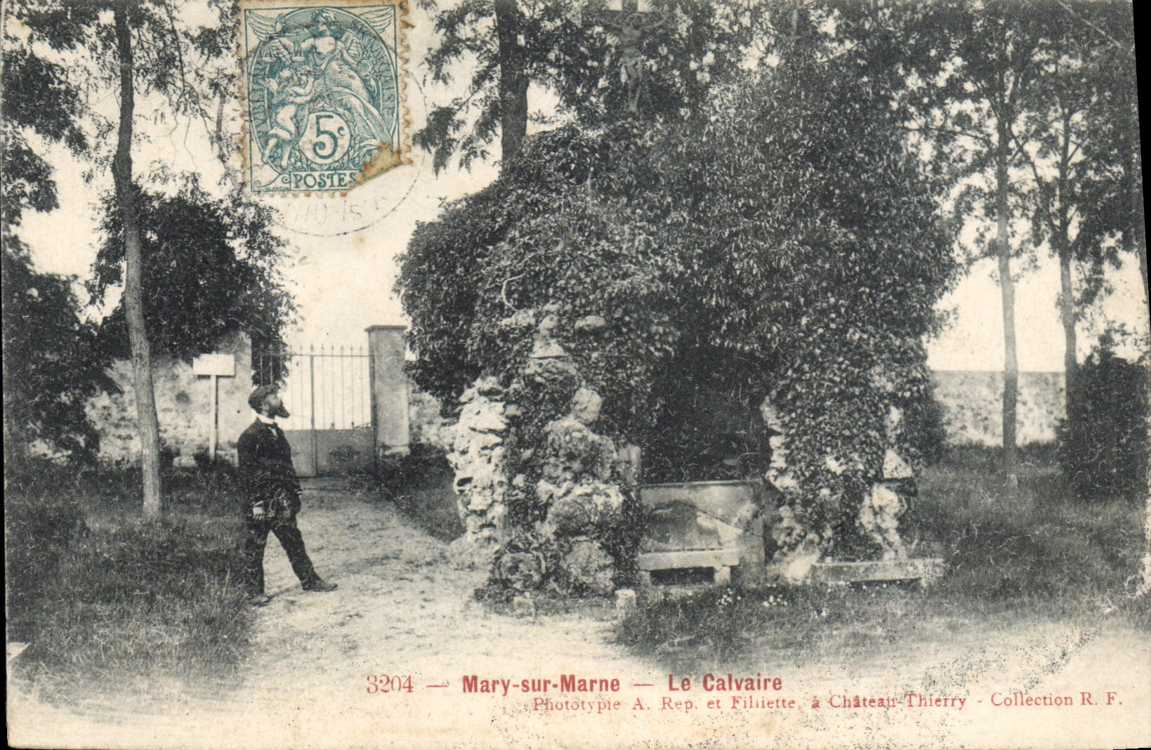 Mary-sur-Marne — Le Calvaire — Phototypie A. Rep. et Filiiette, à Château-Thierry
