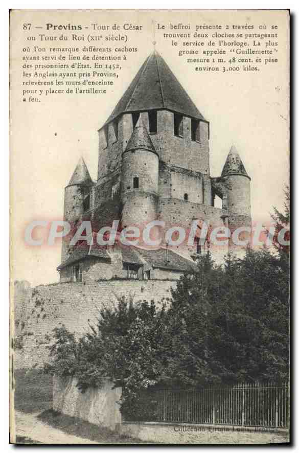 CPA Provins Tour de Cesar on Tour du Roi XII siecle ou l'on remarque differents cachots avant servi