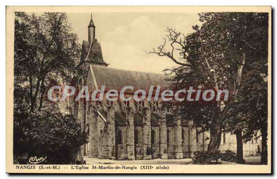 CPA Nangis S et M l'eglise St Martin de Nangis XIII siecle 