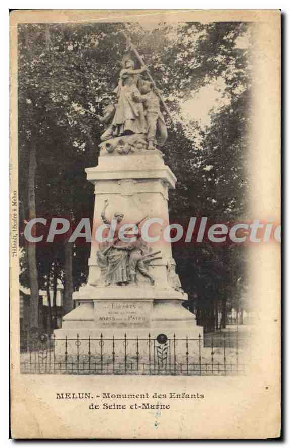 MELUN - Monument des Enfants de Seine-et-Marne — Tribaut, librairie à Melun