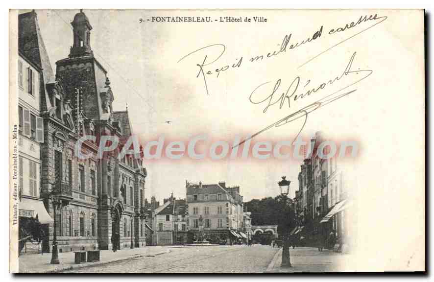 Fontainebleau - Palazzo Comunale — editore Tibihaut, serie 9