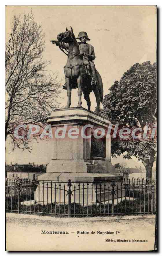 Montereau — Statue de Napoléon Ier — Militis, libraire à Montereau