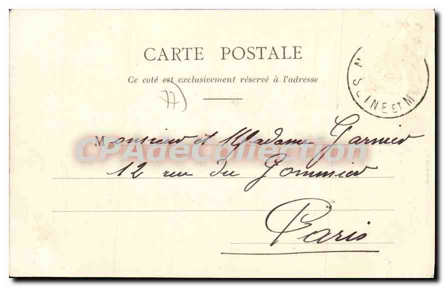 MELUN - Promenade de Vaux — Compagnie des Galeries Molunaises, n°15 — Rückseite