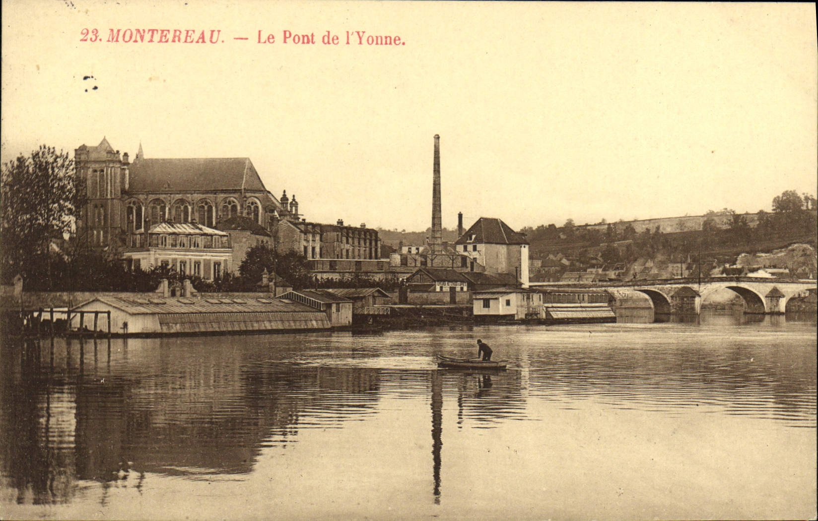 Montreuil — El Puente de la Yonne — Editor desconocido, n°23