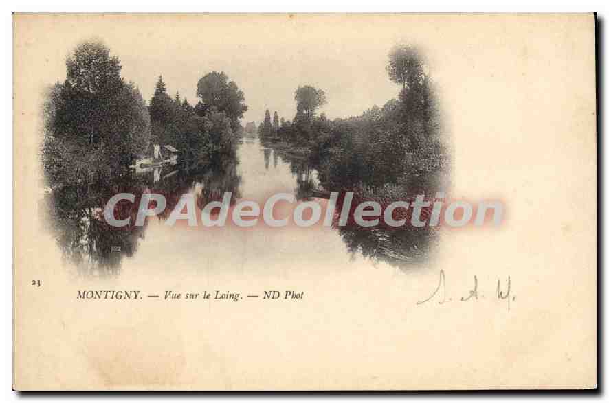 CPA Montigny vue sur le Loing 