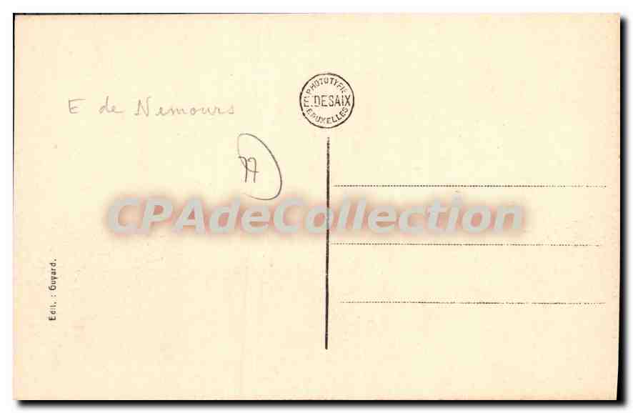 NANTEAU-sur-LUNAIN — Castle, The Iron Horse — Publisher: Guyard. — Back