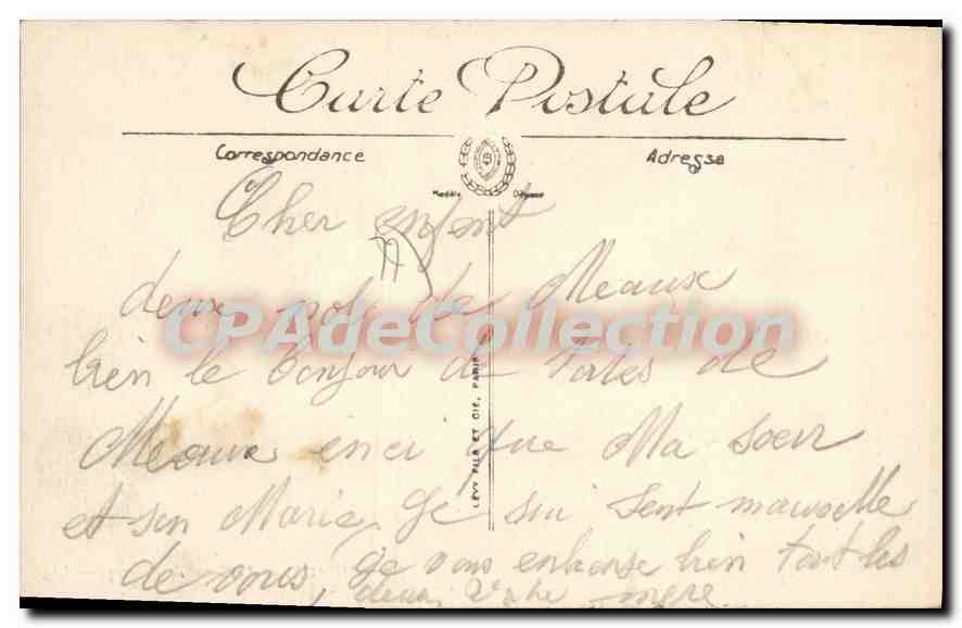 Meaux — Il Canale dell'Ourcq — LL. n°62 — Verso