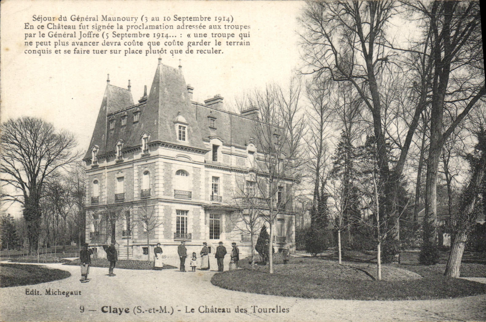 CPA Claye S et M le chateau des Tourelles 