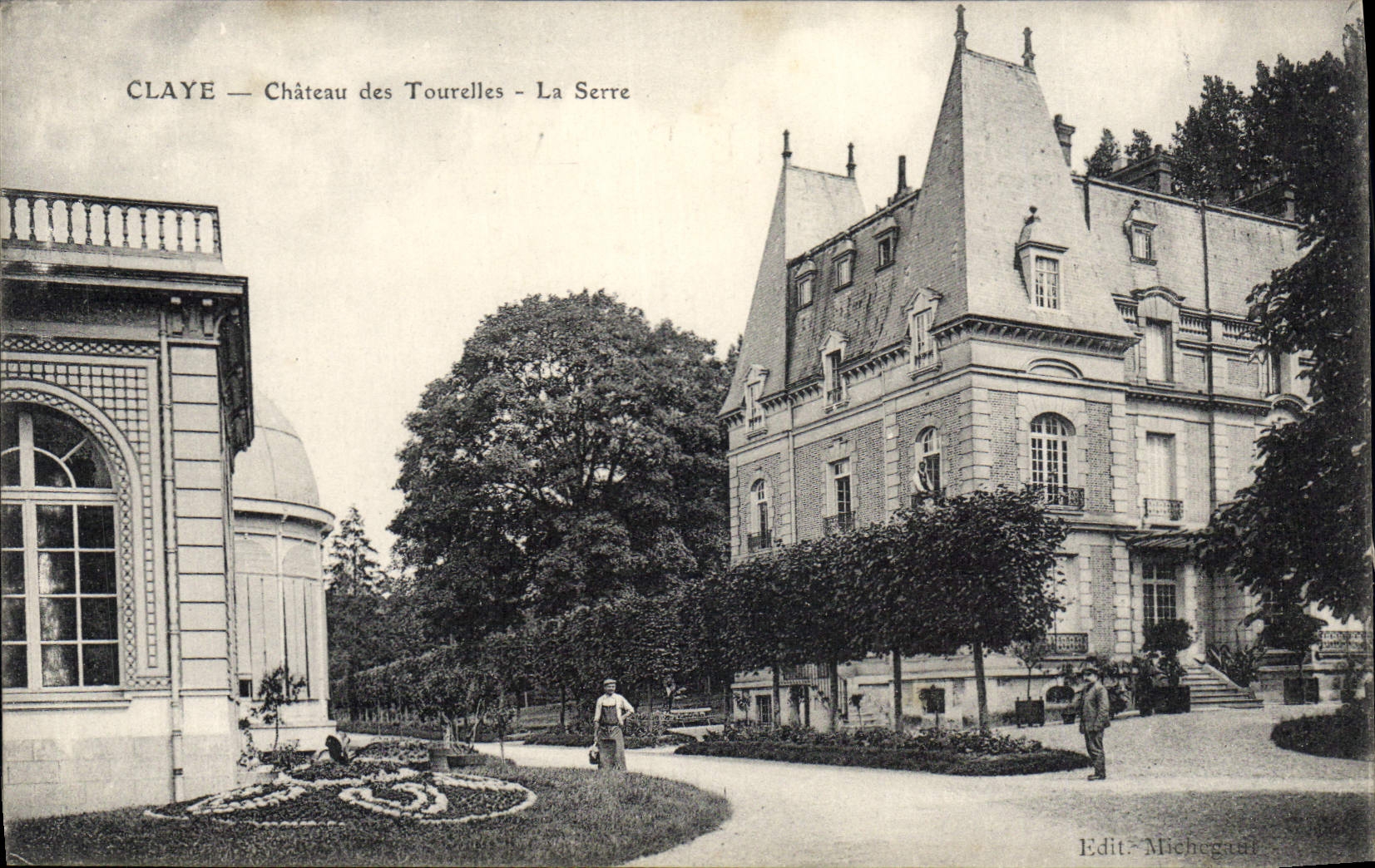 CPA Claye chateau des Tourelles la Serre 
