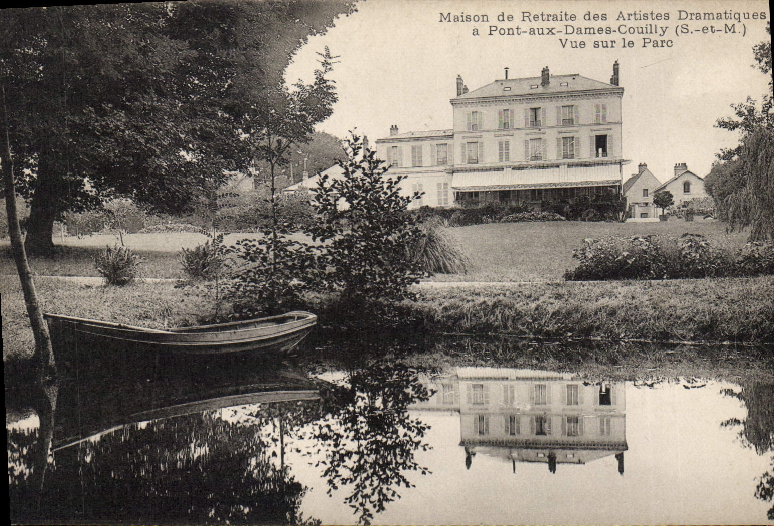 Retirement Home for Dramatic Artists at Pont-aux-Dames-Couilly (S.-et-M.) — View of the Park
