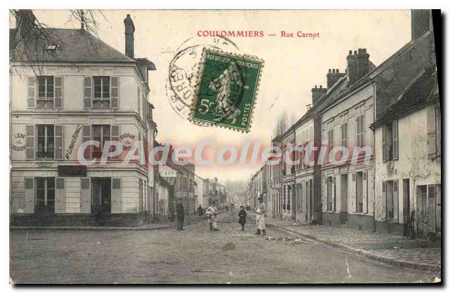 Coulommiers — Rue Carnot — éditeur inconnu, n° de série non visible - Anverso