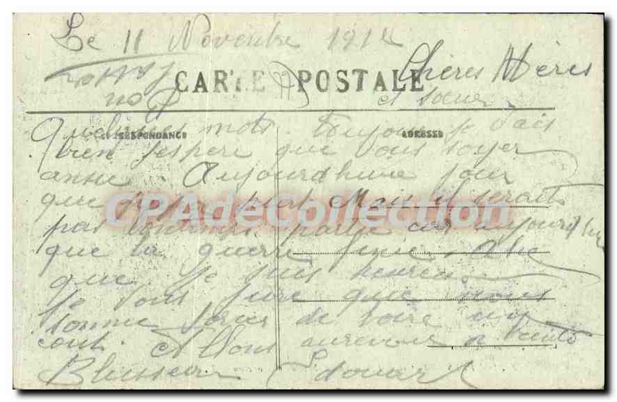 CPA Souppes entree de l'Ancienne Abbaye de Cercanceau  — Rückseite