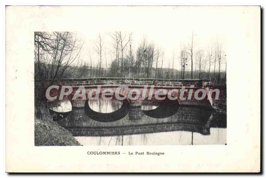 Coulommiers — Puente de Boulogne — Tarjeta postal antigua deCollection