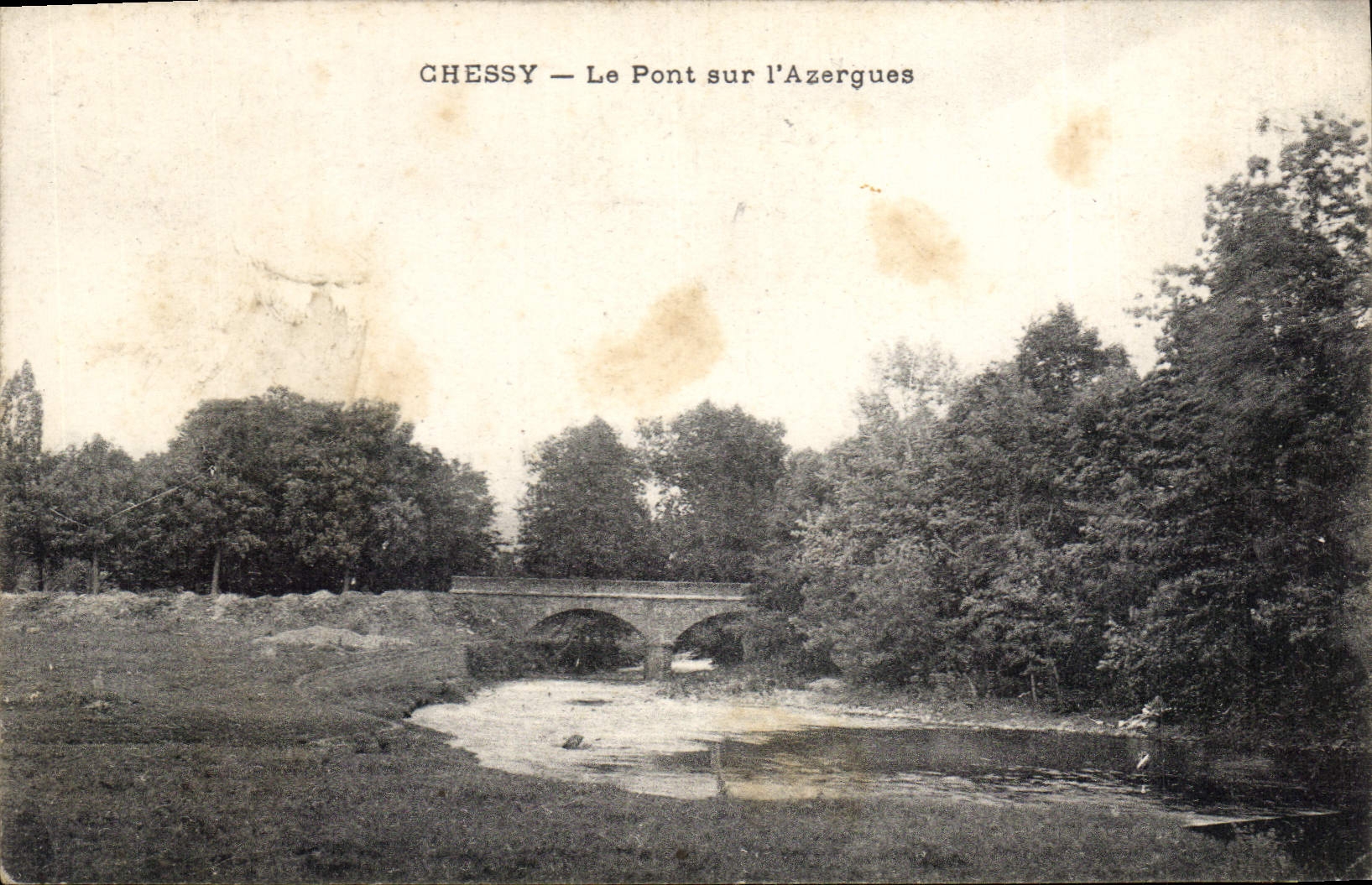 Chessy — Le Pont sur l'Azergues — Carte postale