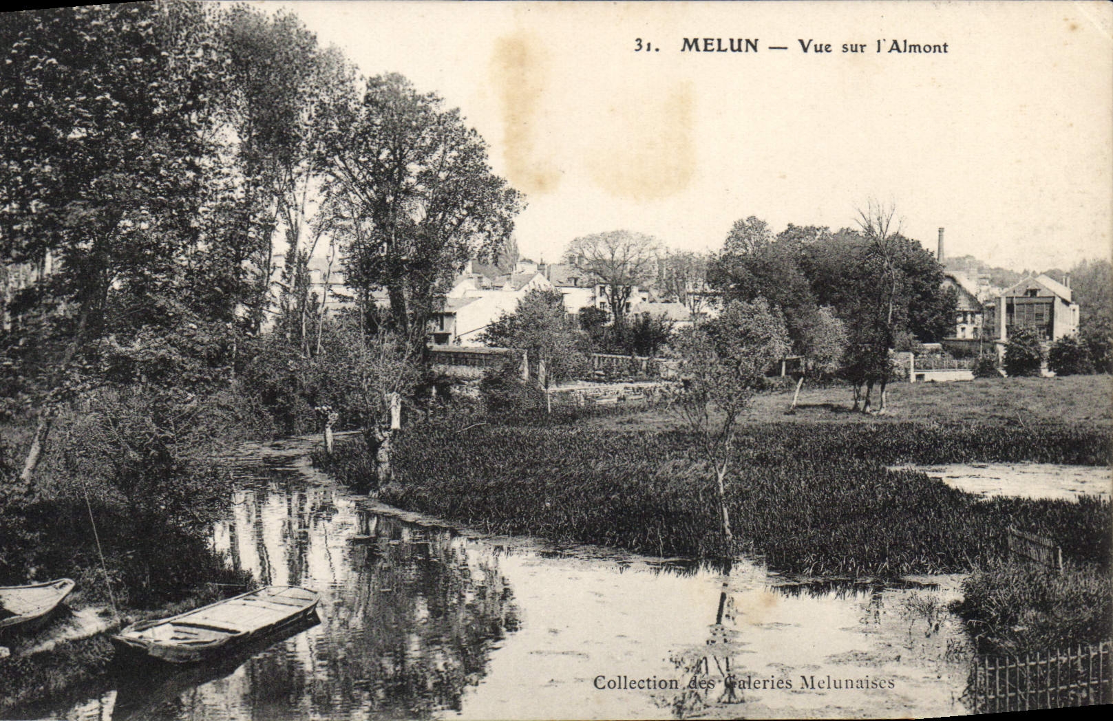 Melun — Vue sur l'Almont — Collection des Galeries Melunaises, n°31