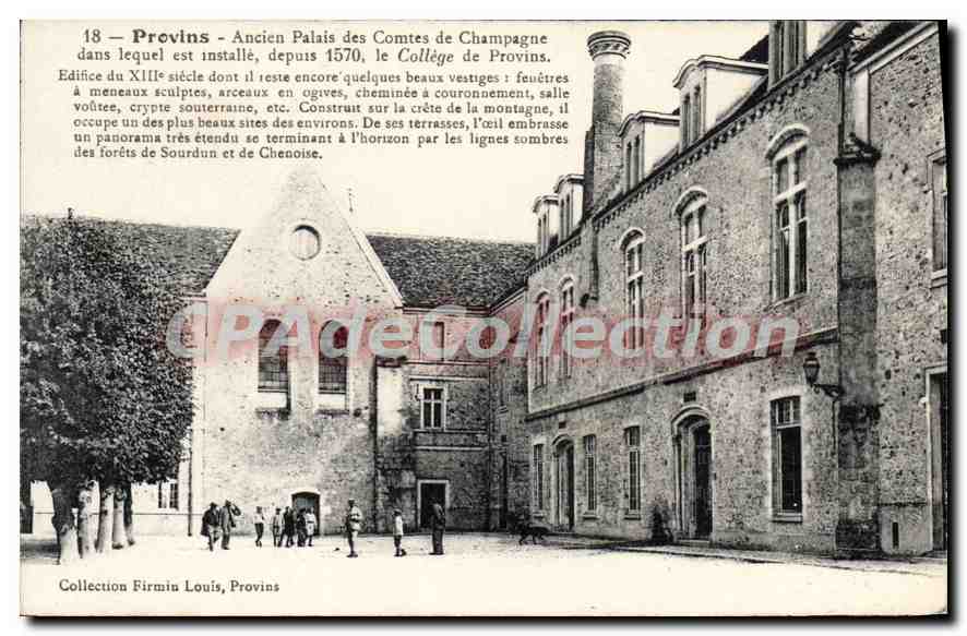Provins — Ancien Palais des Comtes de Champagne — Collection Firmin Louis