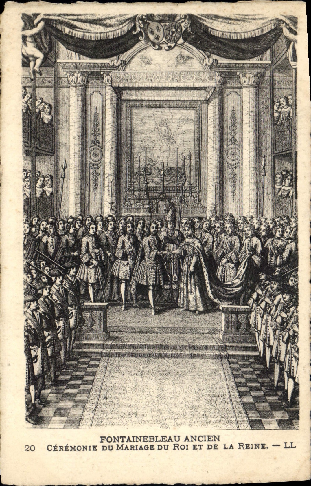 Fontainebleau Stare — Ceremonia ślubu Króla i Królowej — LL, n°20