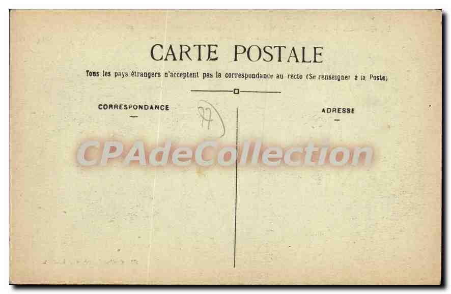 CPA Pont aux Dames S et M Maison de retraite des artistes dramatiques  — Verso