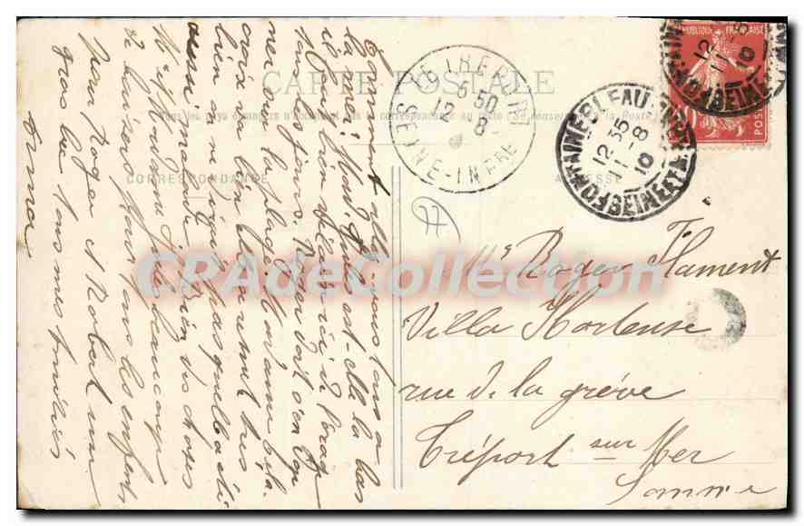 Avon-Fontainebleau — Camp d'Artillerie — wydawca Avon-Fontainebleau, nr 255 — Rewers