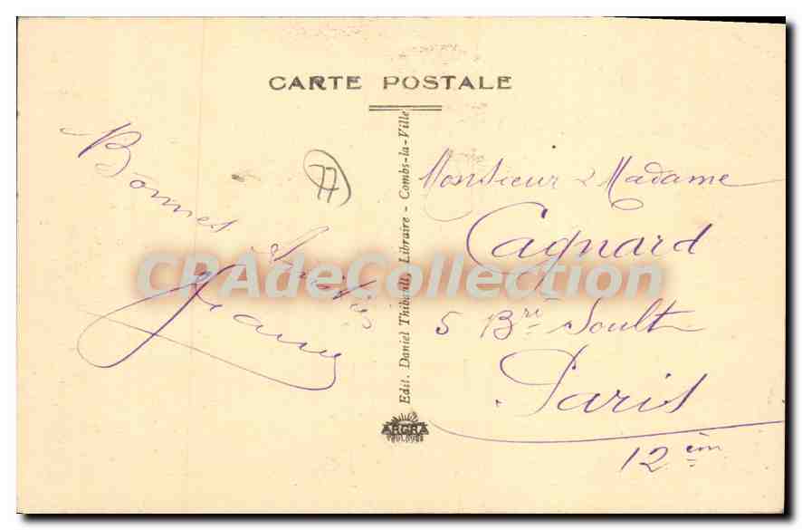 CPA Combs la ville S et M L'Yerres au pont de Breuil  — Rückseite