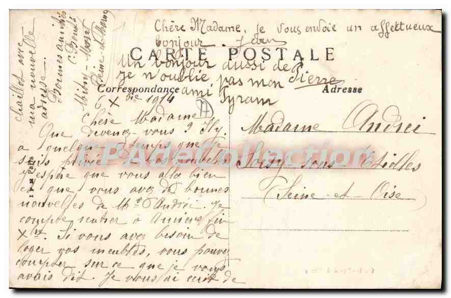 CPA Mitry Mory Le Moulin des Marais  — Rückseite