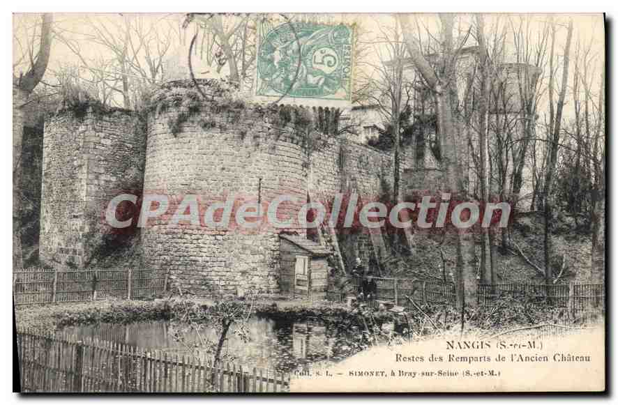 CPA Nangis S et M Restes des remparts de l'Ancien Chateau 