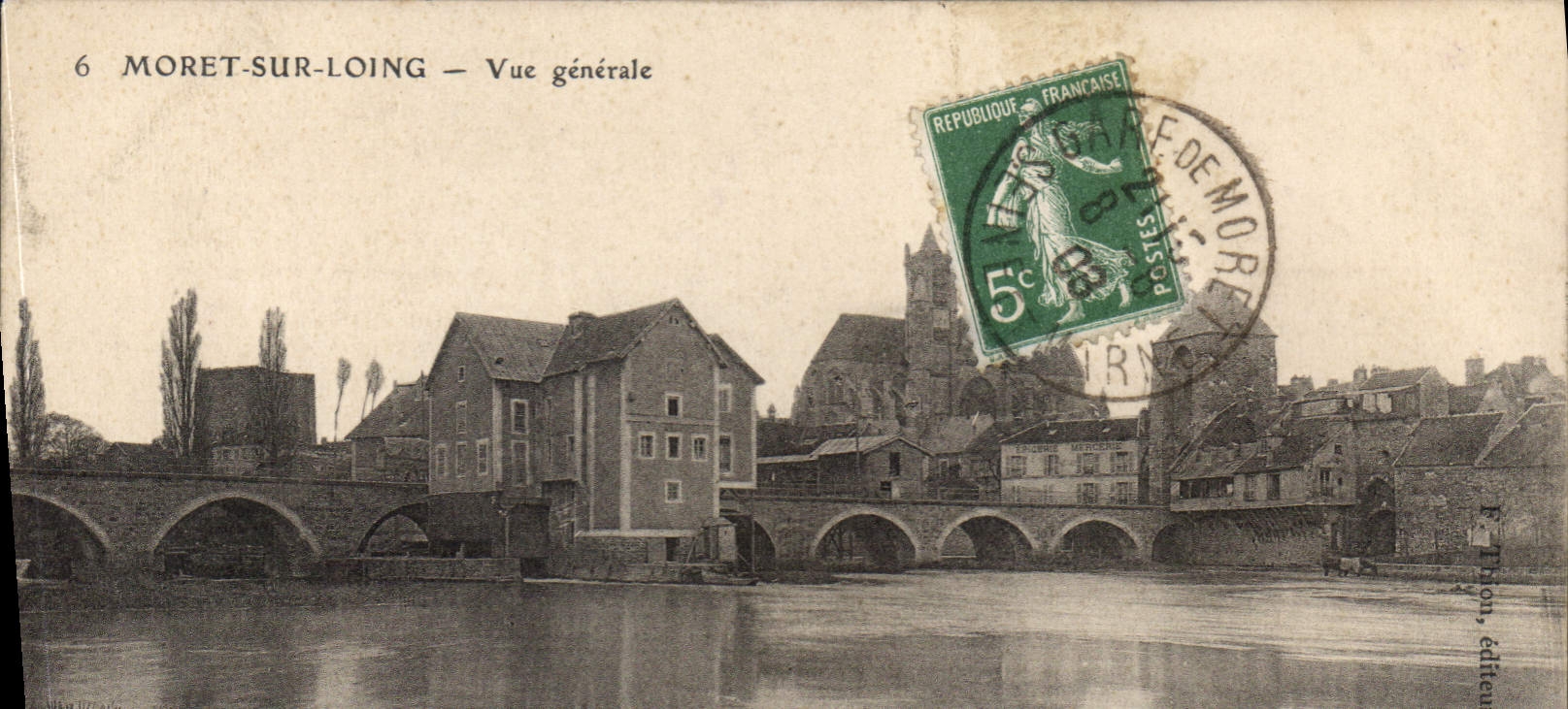 Moret-sur-Loing — Vue générale — F. Trhon, éditeur
