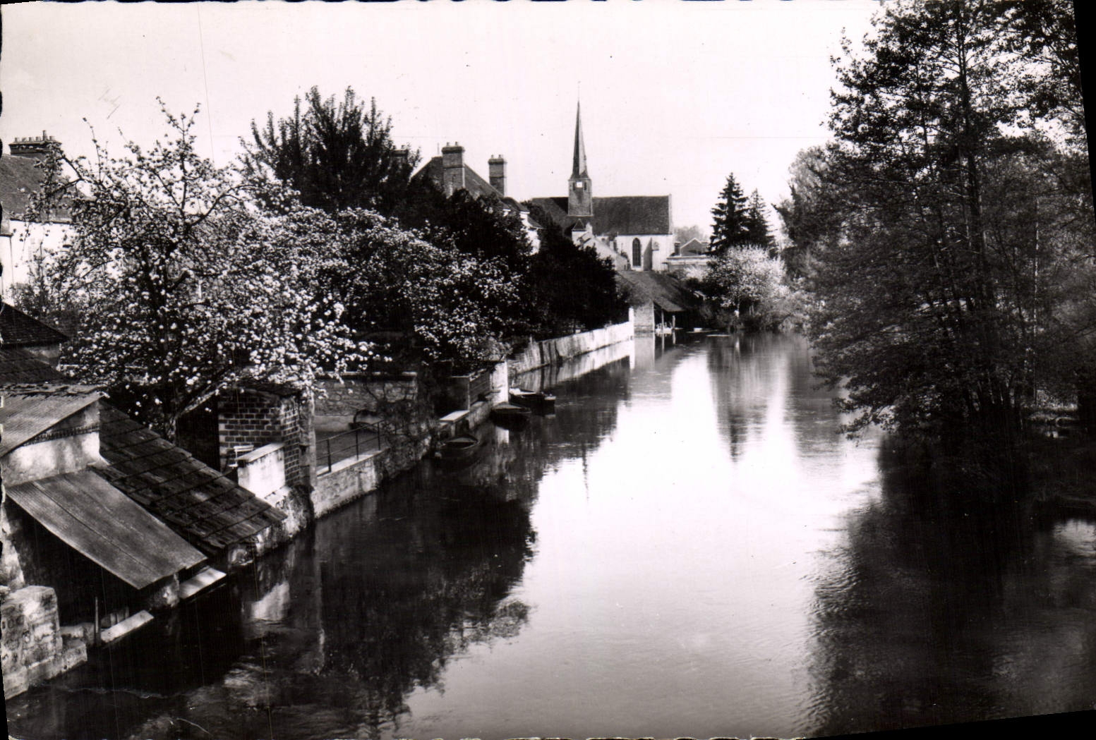 CPA Souppes sur Loing S et M Le Loing vu du Pont 