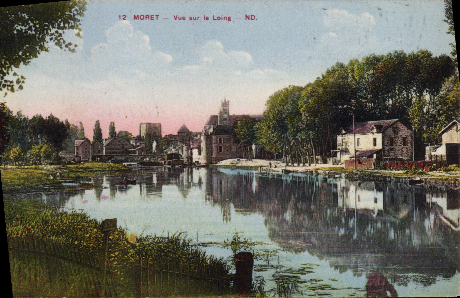 Moret — Vista sobre el Loing — ND.
