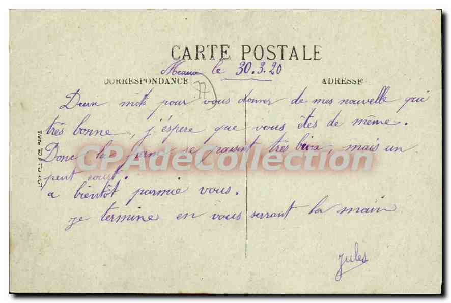 Méaux — La Promenade des Trinitaires — LL. n°18 — Verso