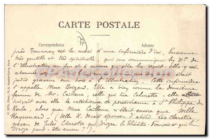 CPA Ferrieres en Brie S et M Le Grand Perron du Chateau  — Rückseite