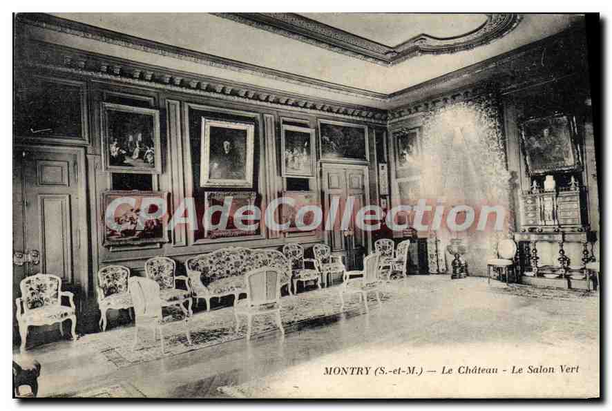 MontrY (S.-et-M.) — The Castle — The Green Salon