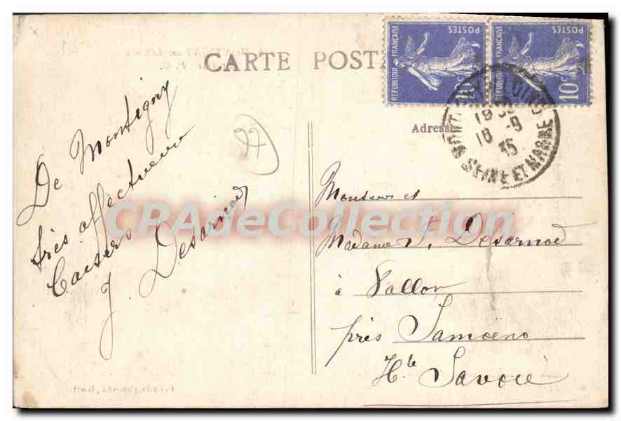 Montigny-sur-Loing — The Gué — P. C. n°116 — Back