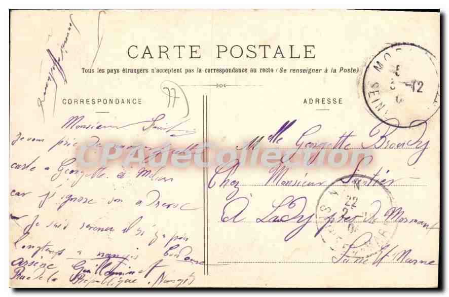 CPA Nangis Ancien Chateau Feodal XIII siecle Midi  — Back
