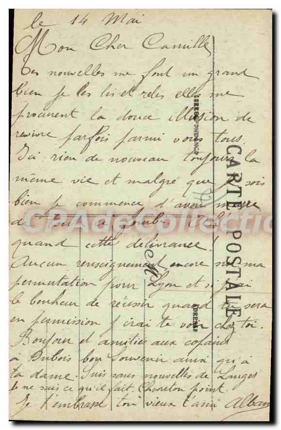 Montigny-sur-Loing — Le Grand Logis vu de la Prairie — L. Coiffier, phot. d'art, Loing — Rückseite