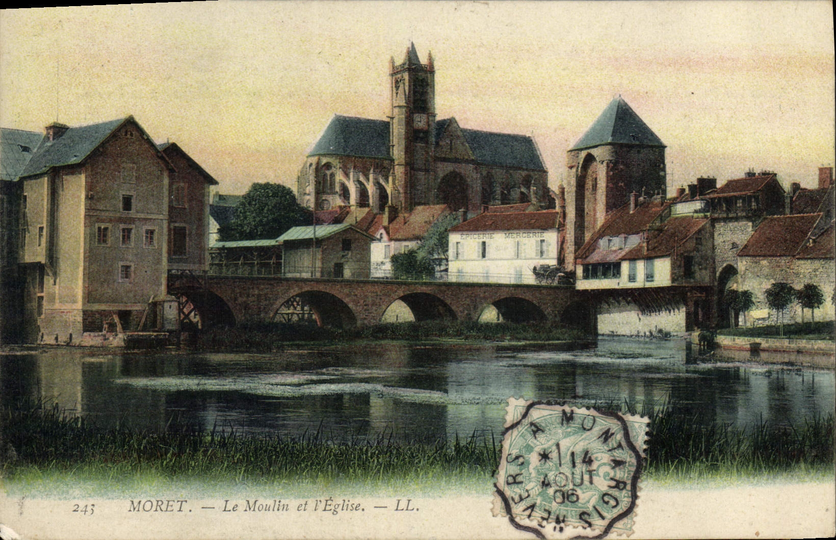 Moret — El Molino y la Iglesia — LL.