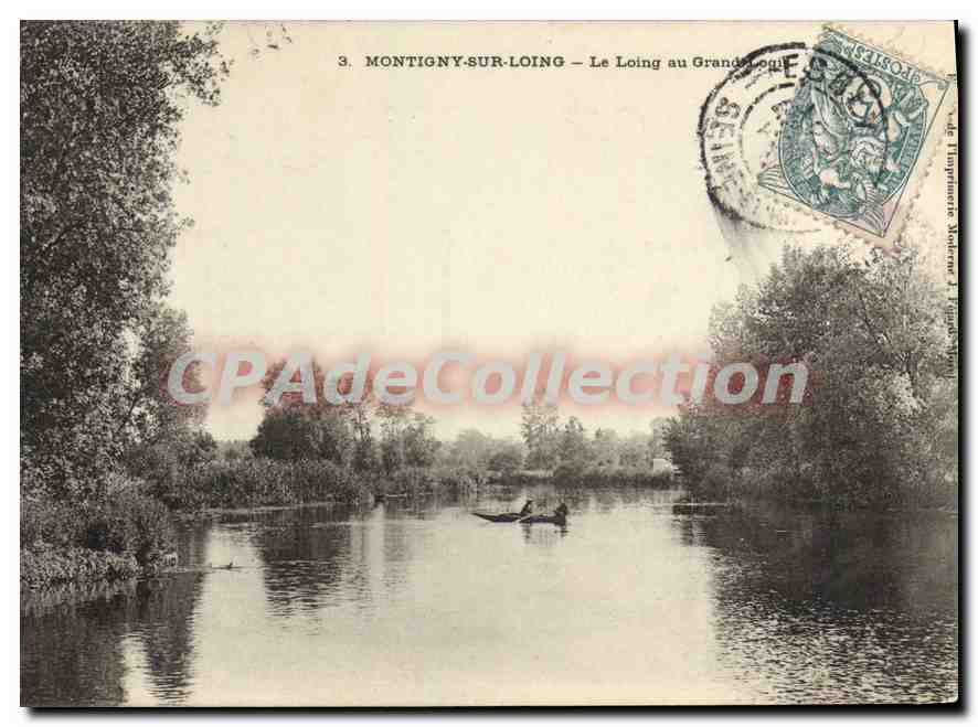 CPA Montigny sur Loing Le Loing le loing au grand logis